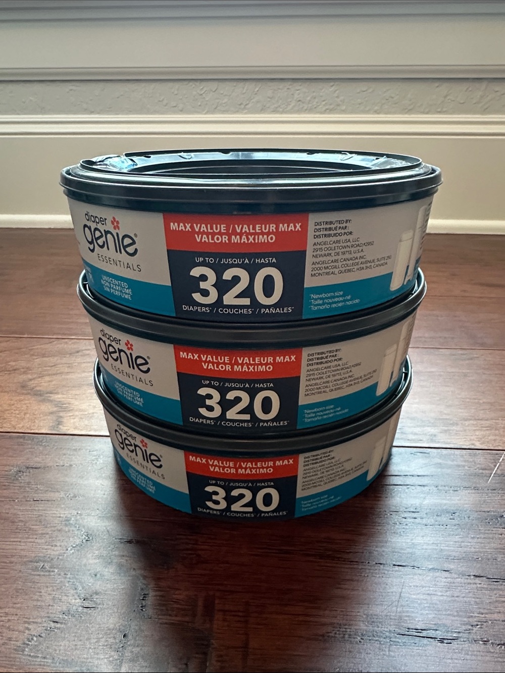 diaper genie essentials refill 320-count x 3 refills